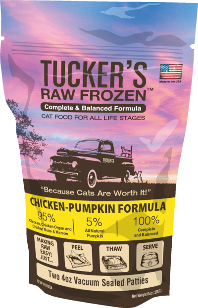 Tucker's Raw Frozen Chicken-Pumpkin Formula for Cats