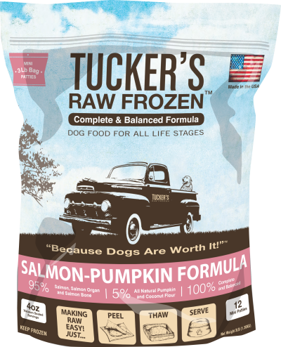 Tucker's Raw Frozen Salmon-Pumpkin Formula for Dogs