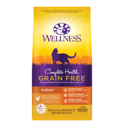 Wellness Complete Health™ Grain Free Indoor: Deboned Chicken & Chicken Meal for Cats