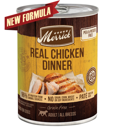 Merrick Grain Free Real Chicken Dinner Canned Dog Food