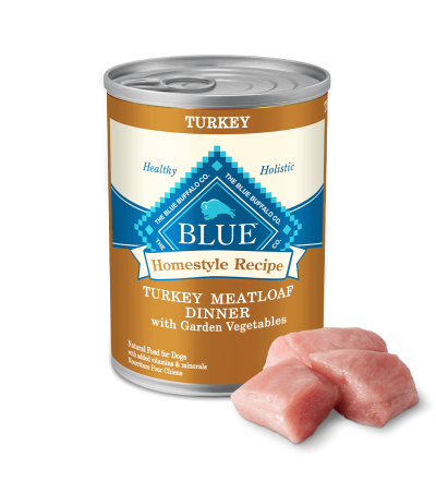 Blue Buffalo BLUE Homestyle Recipe® Turkey Meatloaf Dinner with Garden Vegetables Wet Dog Food