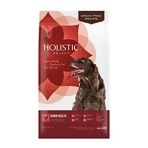 Holistic Select® Grain Free Senior Health Chicken Meal & Lentils Recipe Dog Food