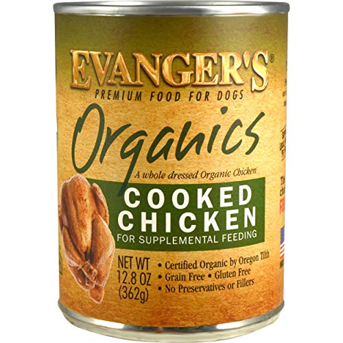 Evanger's 100% Organic Cooked Chicken Dog Food