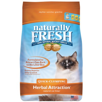 Naturally Fresh Quick Clumping Herbal Attraction Formula Walnut Shell Cat Litter