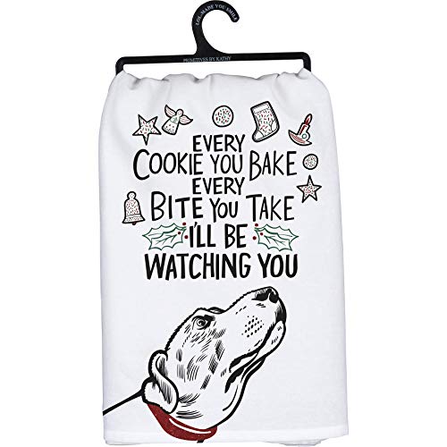 Primitives By Kathy Kitchen Towel - Dog Watching You Eat