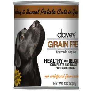 Dave's Grain Free Turkey & Sweet Potato Cuts in Gravy Dog Food