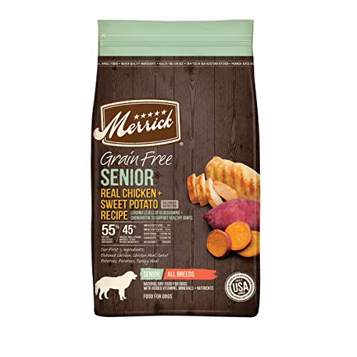 Merrick Grain Free Senior Real Chicken + Sweet Potato Recipe