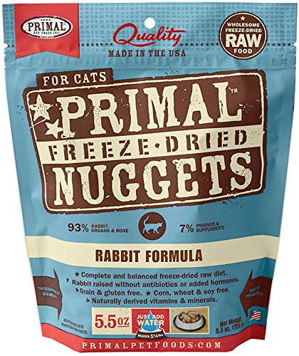 Primal Feline Freeze-Dried Nuggets Rabbit Formula