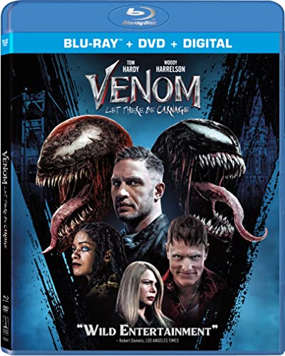 Venom Let There Be Carnage Hardy Harrelson Williams Blu Ray DVD Dc Pg13 