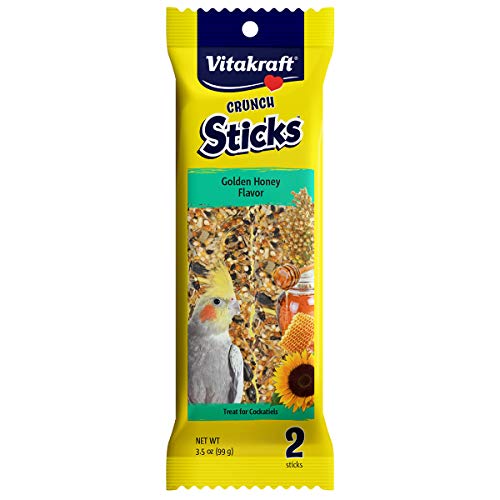 Vitakraft® Crunch Sticks Golden Honey Flavor Treat for Cockatiels