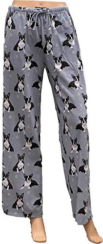 Comfies Dog Breed Lounge Pants for Women, Boston Terrier