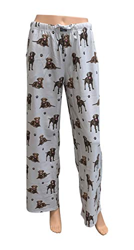 Comfies Dog Breed Lounge Pants for Women, Brown Labrador