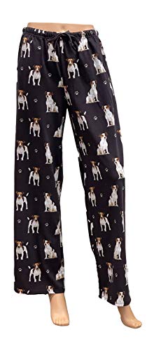 Comfies Dog Breed Lounge Pants for Women, Jack Russell