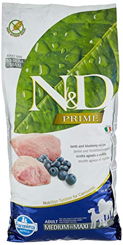 Farmina N&D Prime Dog Food - Medium & Maxi with Lamb & Blueberry