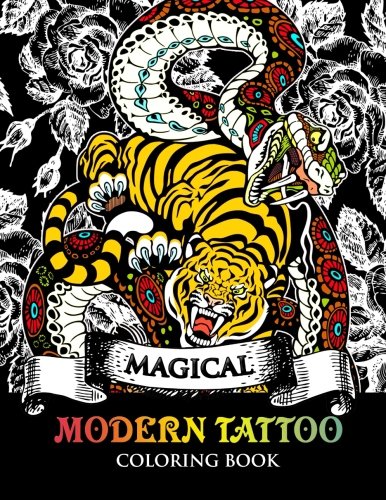 Tattoo Coloring Book/Modren Tattoo Coloring Book@ Modern and Neo-Traditional Tattoo Designs Includi