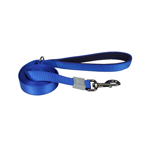 Coastal Pet Products Life is Good® Padded Handle 5/8" Dog Leash-Blue