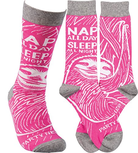 Primitives by Kathy Socks-Nap All Day Sleep All Night Party Never