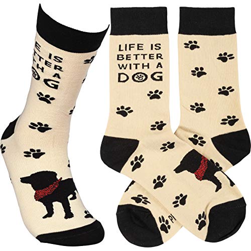 Primitives by Kathy Socks-LIfe is Better With a Dog