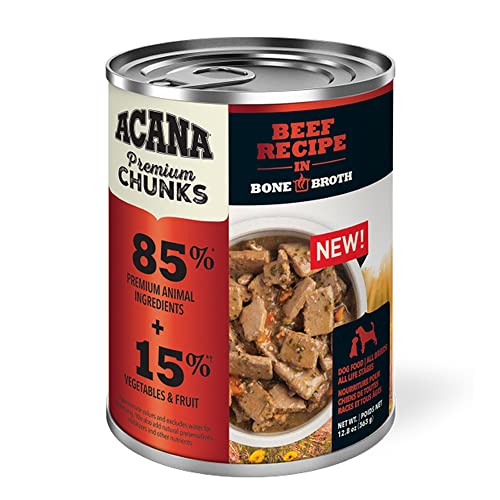 ACANA Premium Chunks, Beef Recipe in Bone Broth-Wet Dog Food
