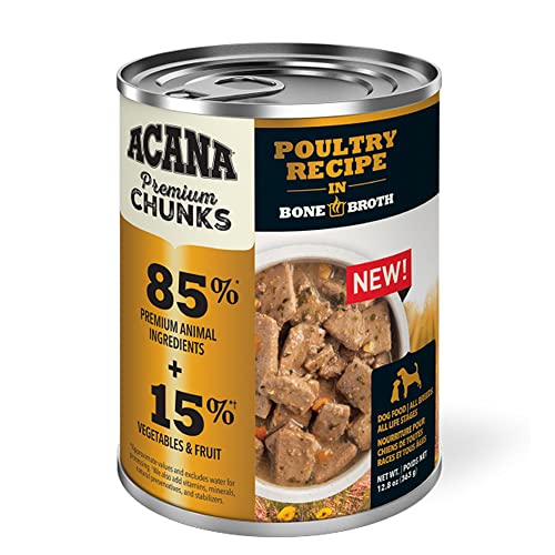 ACANA Premium Chunks, Poultry Recipe in Bone Broth-Wet Dog Food