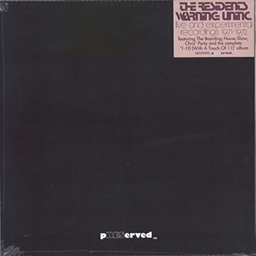 Residents/WARNING: UNiNC.: Live & Experimental Recordings 1971-1972@2LP@RSD Exclusive