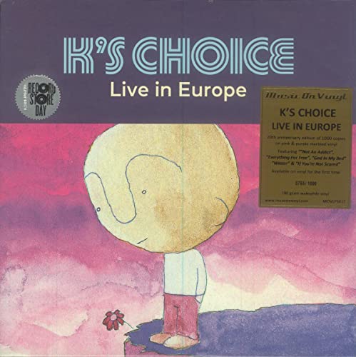 K's Choice/Live In Europe (Pink & Purple Marbled Vinyl)@180g/20th Anniversary@RSD International Exclusive/Ltd. 1000