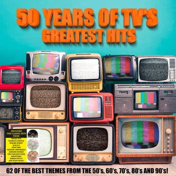 50 Years Of Tv's Greatest Hits 50 Years Of Tv's Greatest Hits (splatter Yellow Red & Splatter Green Blue Vinyl) 2lp Rsd Exclusive 