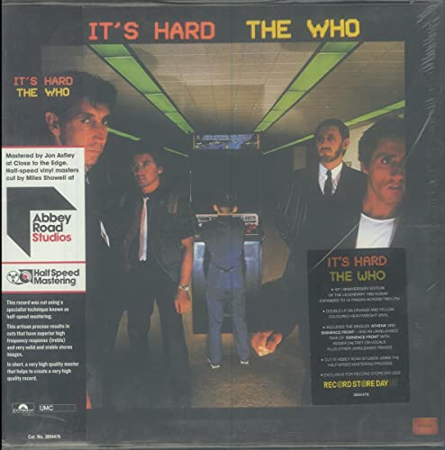 The Who It's Hard (orange Yellow) 2lp 1 2 Speed 40th Anniversary Rsd Exclusive Ltd. 6000 Usa 