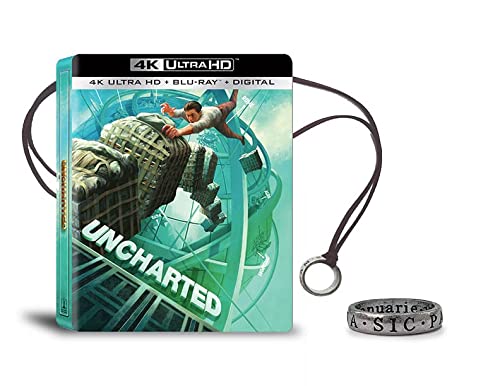 Uncharted (Steelbook)/Holland/Wahlberg/Banderas@4KUHD/Blu-Ray/Digital@PG13