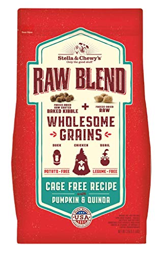 Stella & Chewy's Cage-Free Recipe Raw Blend Dog Kibble with Wholesome Grains