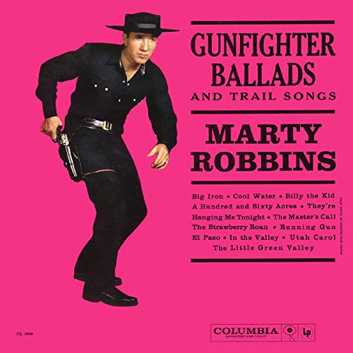 Marty Robbins/Sings Gunfighter Ballads & Trail Songs (CLEAR WITH BLACK "GUNSMOKE" SWIRL VINYL)