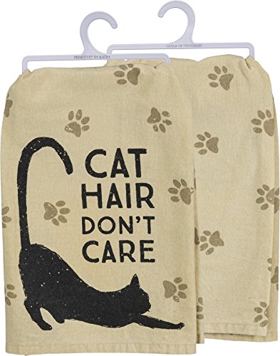 Primitives by Kathy Kitchen Towel-Cat Hair Don't Care