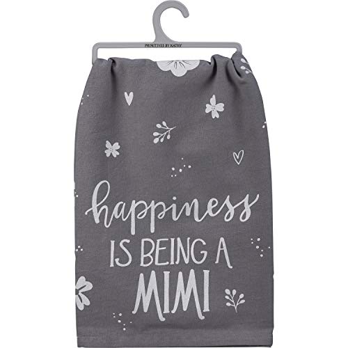 Primitives by Kathy Kitchen Towel-Happiness is Being a Mimi