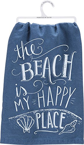Primitives by Kathy Kitchen Towel-The Beach is My Happy Place