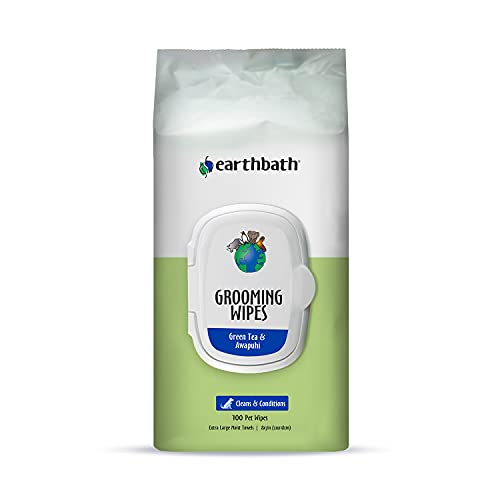 earthbath® Grooming Wipes-Green Tea & Awapuhi