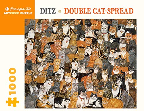 Ditz/Ditz Double Cat-Spread 1000 Piece Jigsaw Puzzle