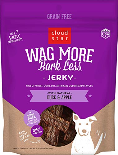 Cloud Star Dog Treats - Wag More Bark Less Jerky Duck & Apple