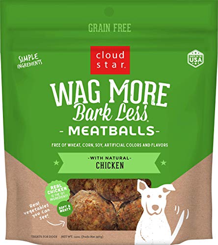 Cloud Star Dog Treats - Wag More Bark Less Meatballs Chicken
