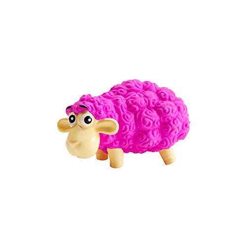 Outward Hound Plush Dog Toy - Pink Tootiez Sheep