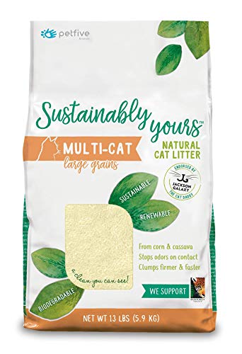 Sustainably Yours Cat Litter - Natural Multi Cat Large Grains