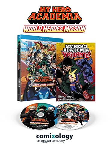 My Hero Academia World Heroes' Mission Pg13 Blu Ray DVD 2 Disc 