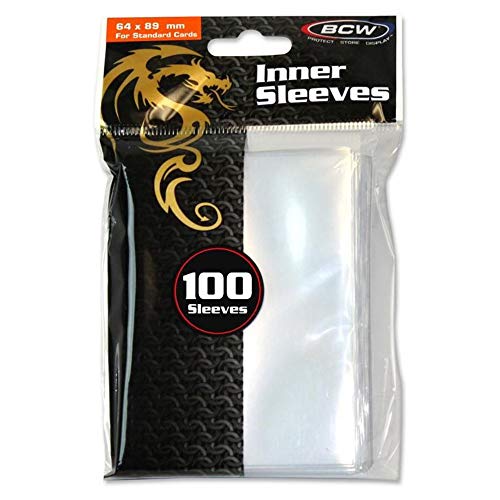 Card Inner Sleeves/Clear - 100 Pack