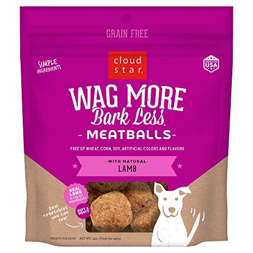 Cloud Star Dog Treats - Wag More Bark Less Meatballs Lamb