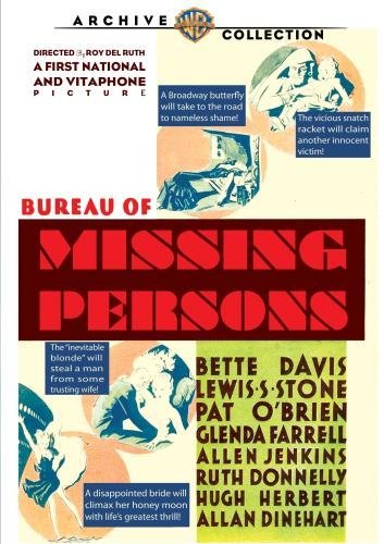 Bureau Of Missing Persons/Davis/Stone/O'Brien@Bw/Dvd-R@Nr