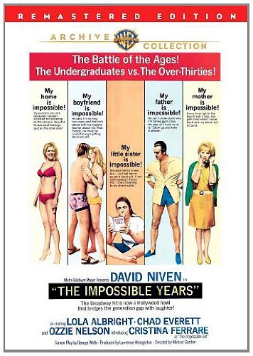 Impossible Years (remastered) Niven Albright Everett DVD R Remastered Ws G 