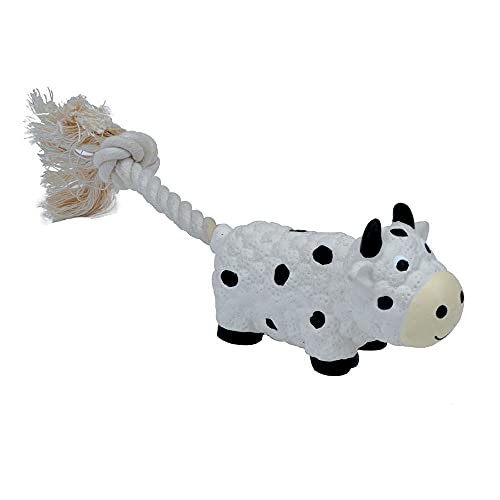 Coastal Lil Pals Dog Toy - Cow with Rope