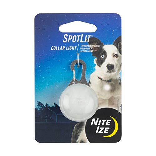 Nite Ize Dog Collar Light Clip - White Spotlit