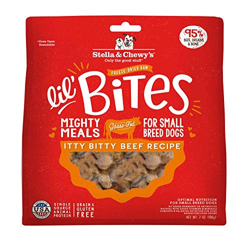 Stella & Chewy's Lil' Bites Itty Bitty Beef Recipe Freeze-Dried Raw Small Breed Dog Food