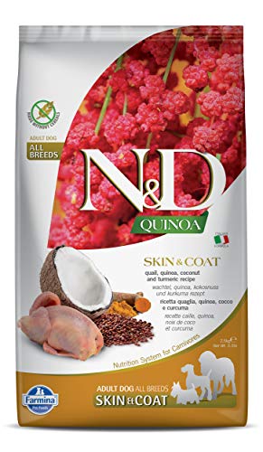 Farmina N&D Quinoa Dry Dog Food - Skin & Coat Quail