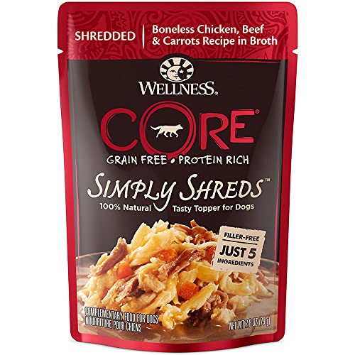 Wellness CORE Simply Shreds Chicken, Beef & Carrots Mixer or Topper